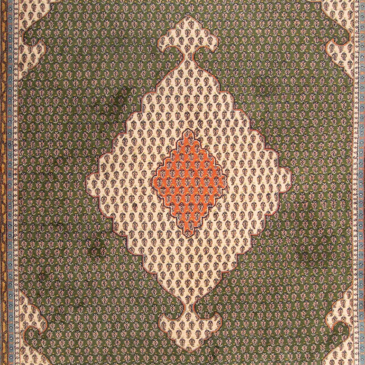 Orientalisk matta - Mir - Indus - 348 x 240 cm - grön