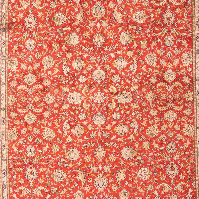 Sidenmatta - Kashmir Silk - 277 x 186 cm - röd