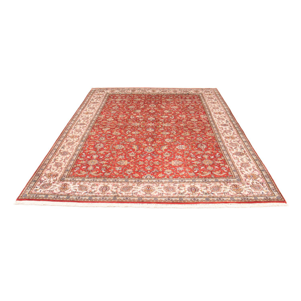 Sidenmatta - Kashmir Silk - 277 x 186 cm - röd
