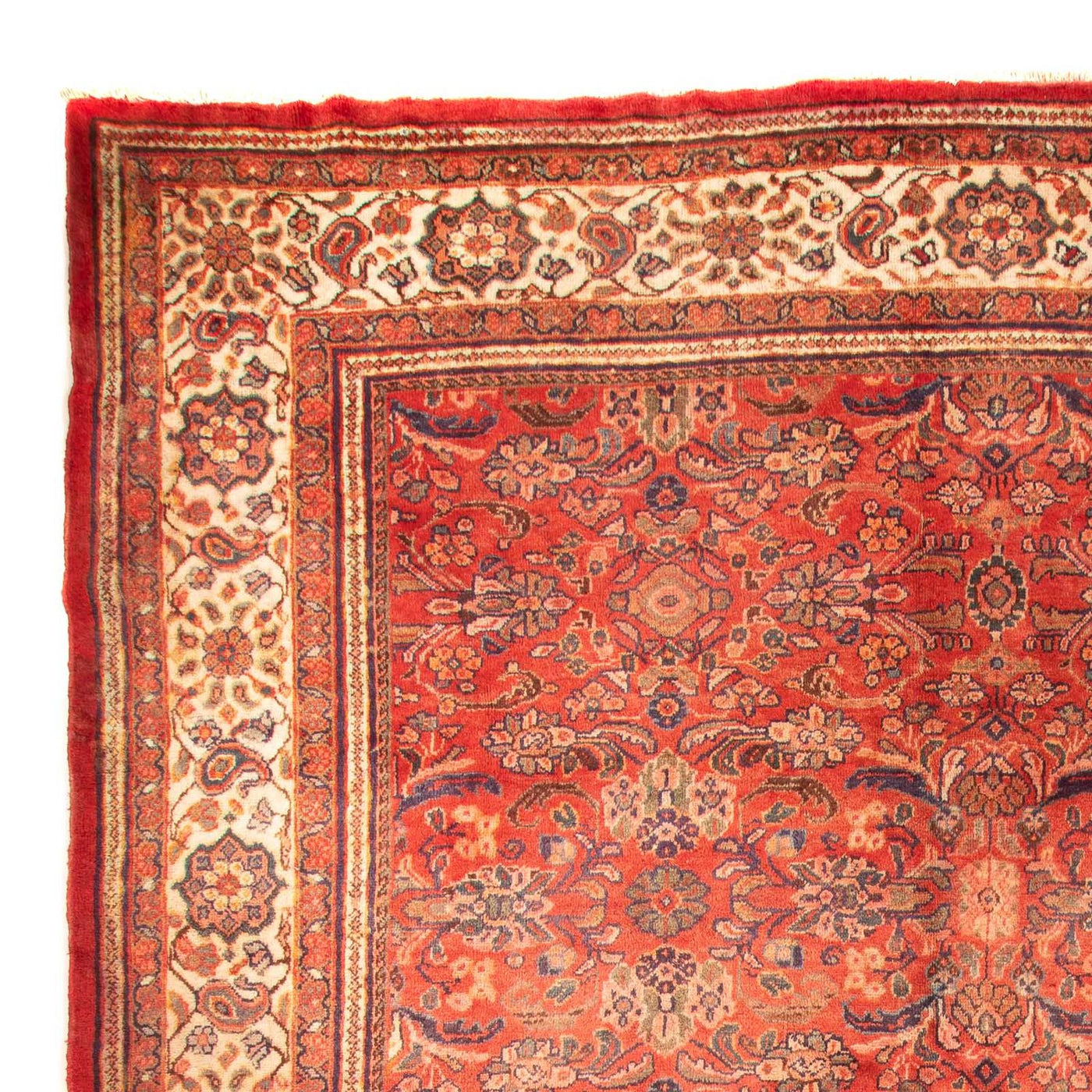 Persisk matta - Nomadic - 433 x 320 cm - mörkröd