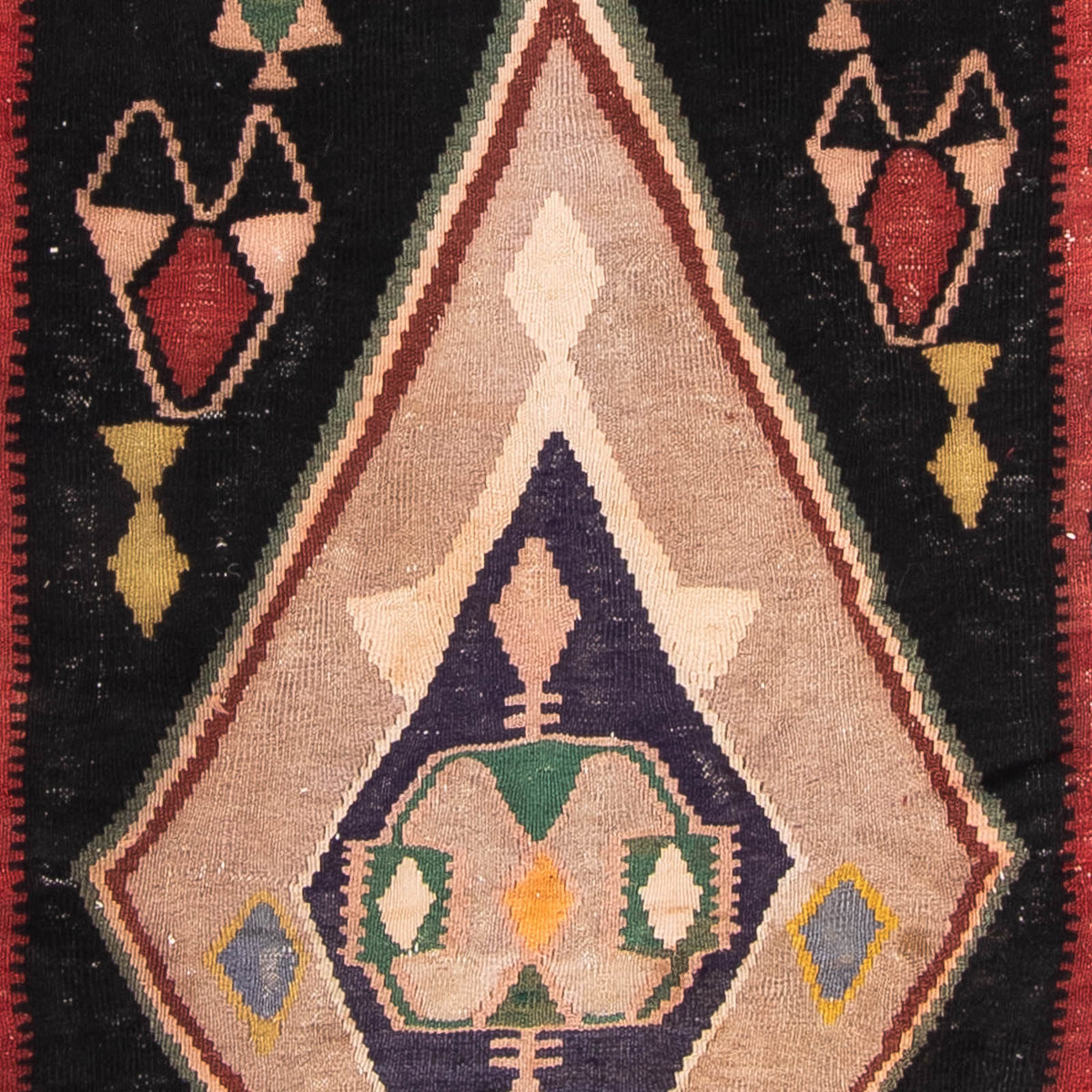 Runner Kelim-matta - gammal - 300 x 150 cm - flerfärgad