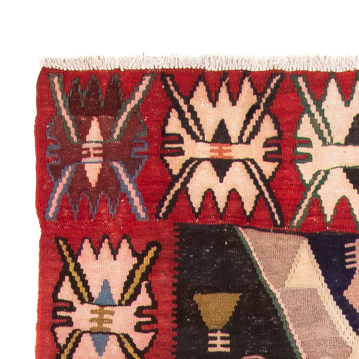 Runner Kelim-matta - gammal - 300 x 150 cm - flerfärgad