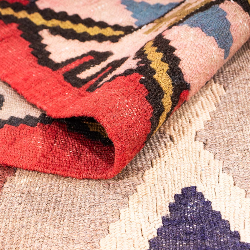 Runner Kelim-matta - gammal - 300 x 150 cm - flerfärgad
