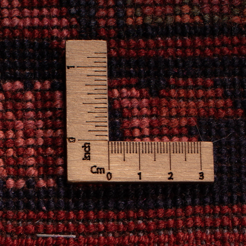 Afghansk matta - Hatshlu - 313 x 210 cm - mörkröd