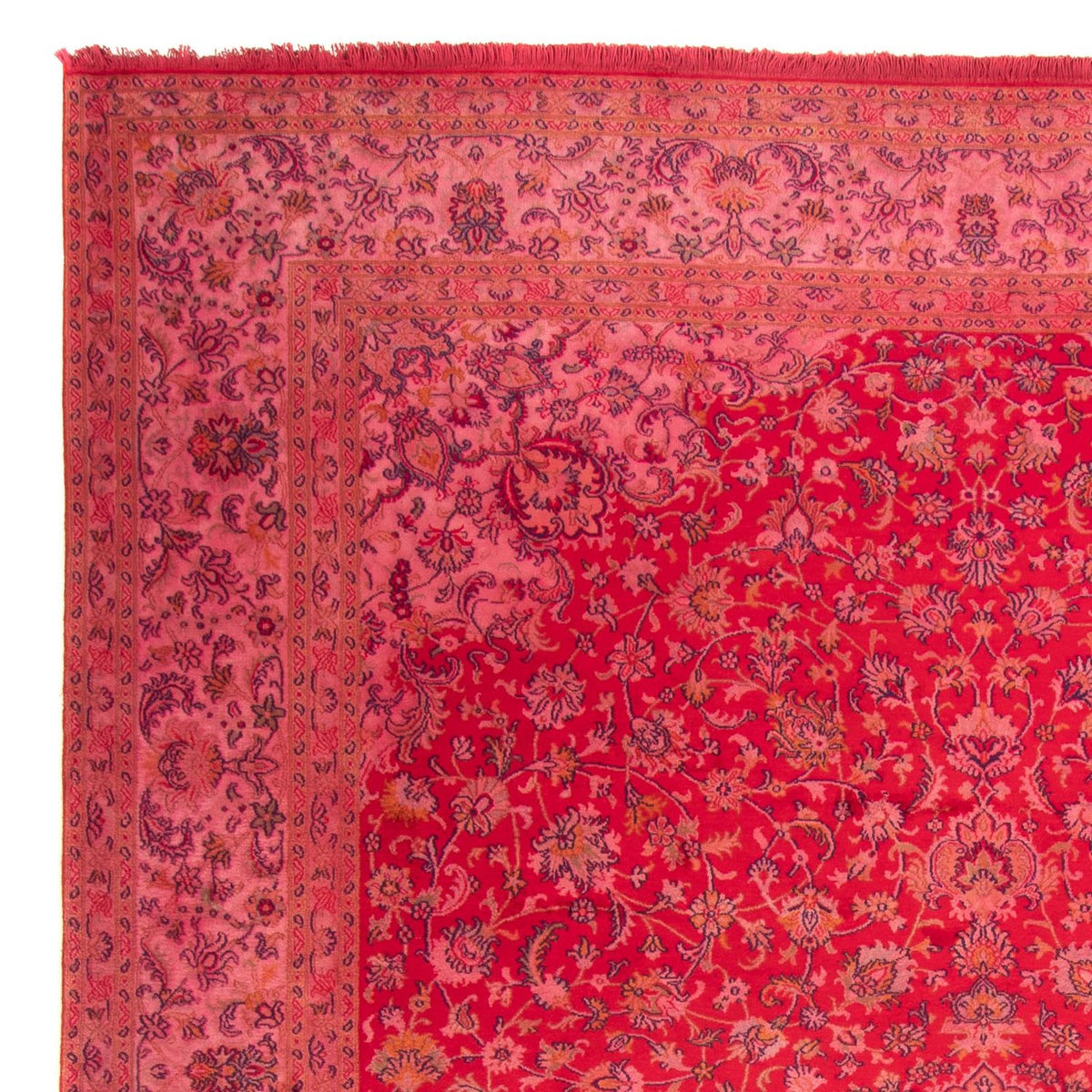 Sidenmatta - Kashmir Silk - 330 x 234 cm - röd