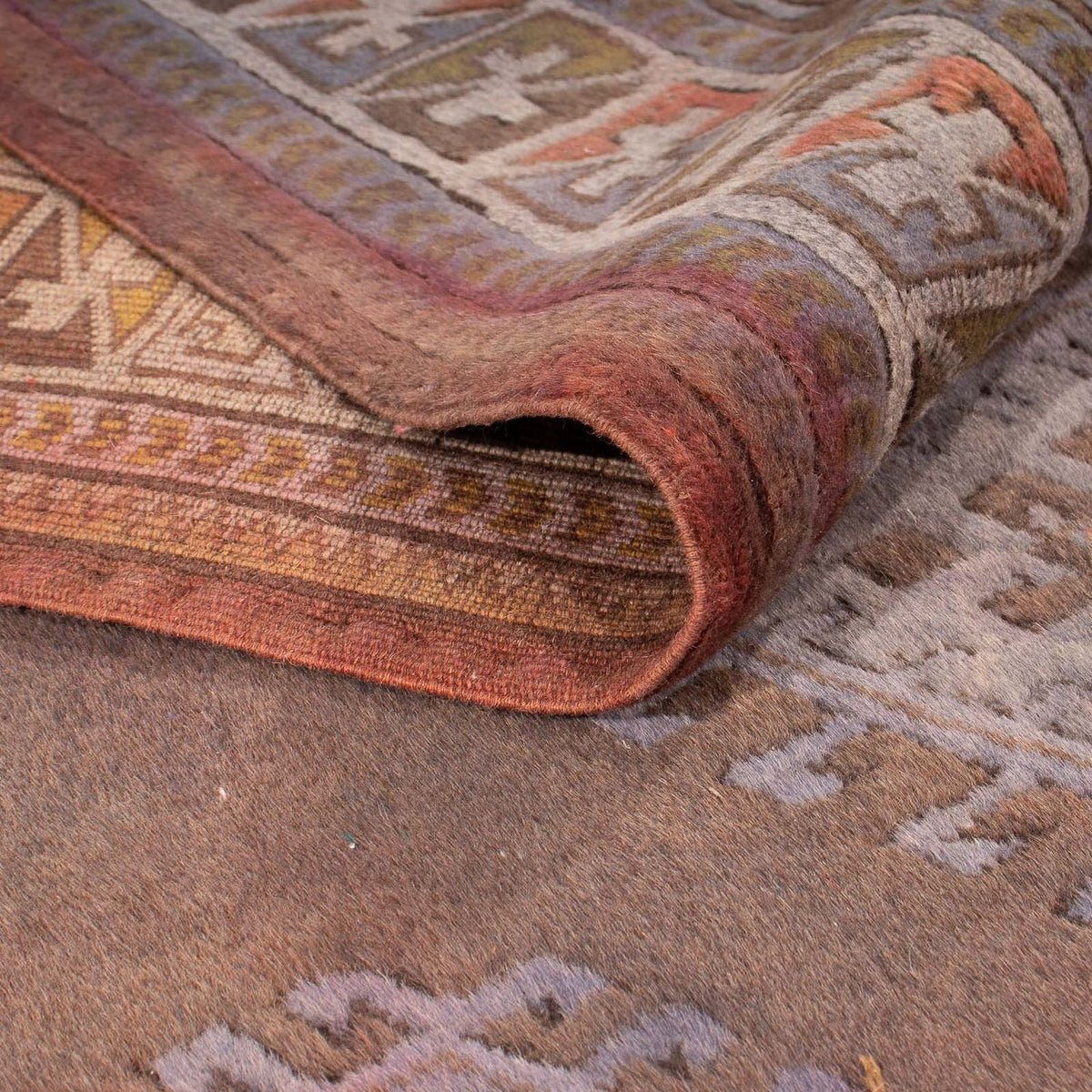 Pakistanska mattan - 285 x 200 cm - mörkbrun