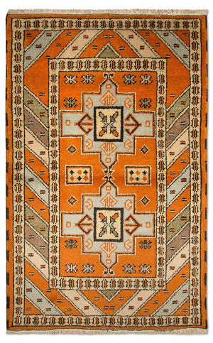 Oriental Carpet - 149 x 93 cm - orange