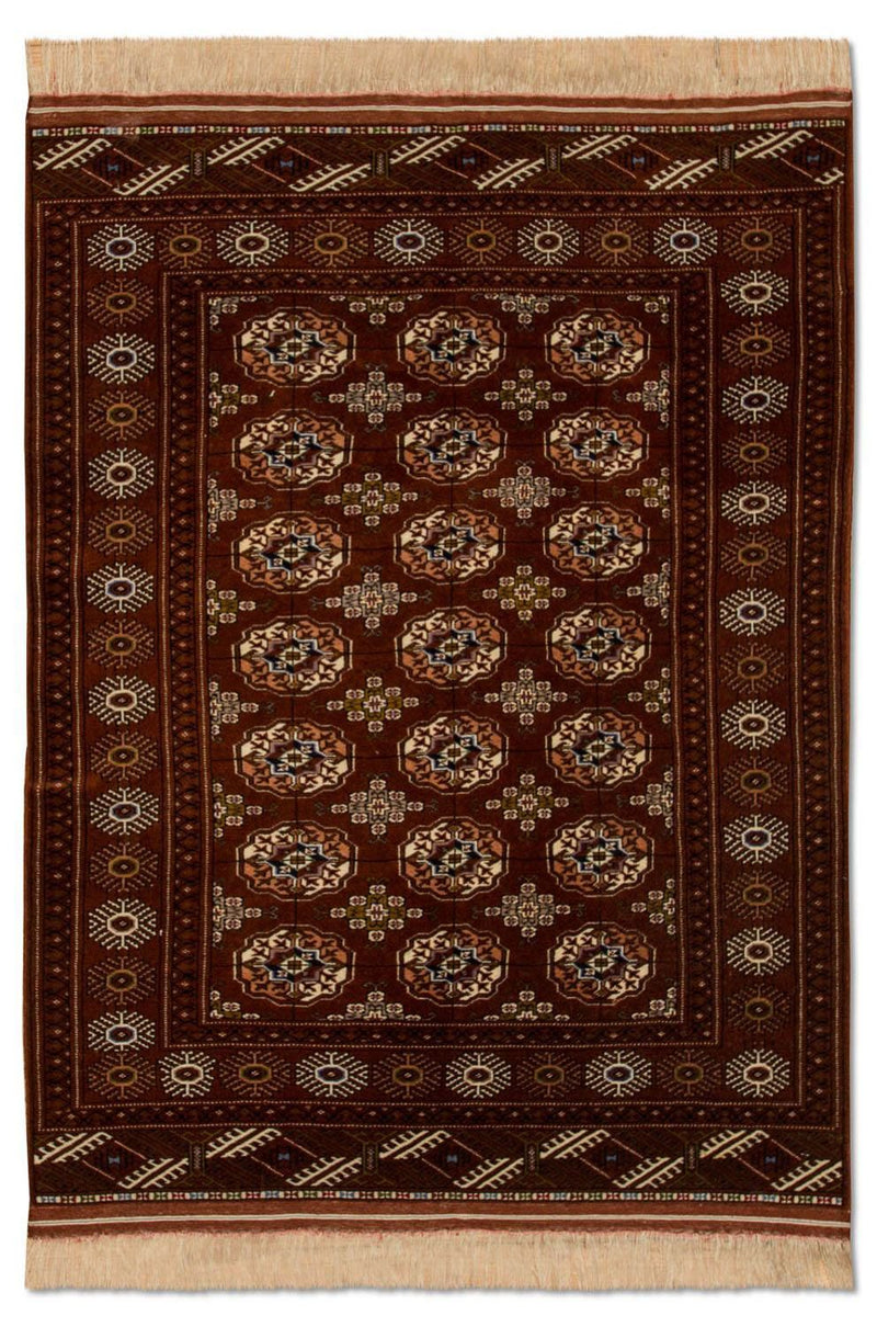 Turkaman-matta - 154 x 103 cm - brun