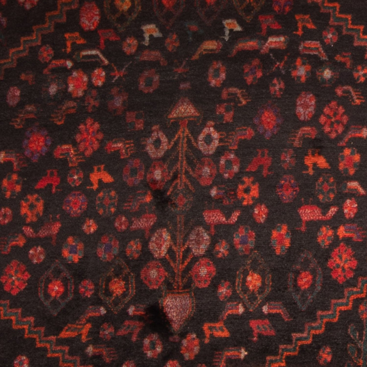 Runner Persisk matta - Nomadic - 380 x 146 cm - mörkblå