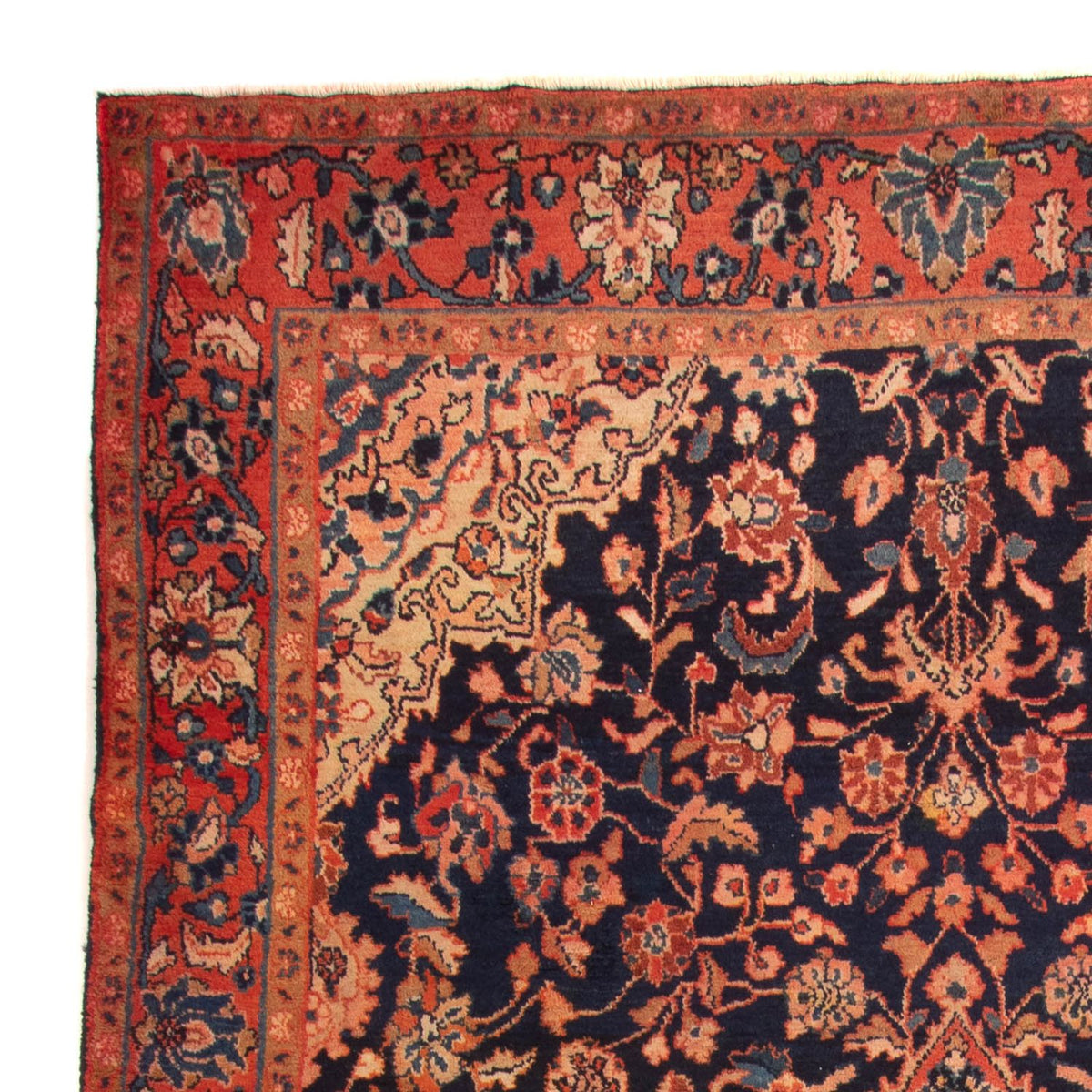 Persisk matta - Nomadic - 364 x 197 cm - mörkblå