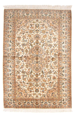 Sidenmatta - Kashmir Silk - 150 x 96 cm - grädde