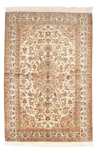 Sidenmatta - Kashmir Silk - 150 x 96 cm - grädde