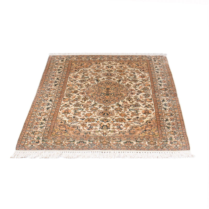 Sidenmatta - Kashmir Silk - 150 x 96 cm - grädde