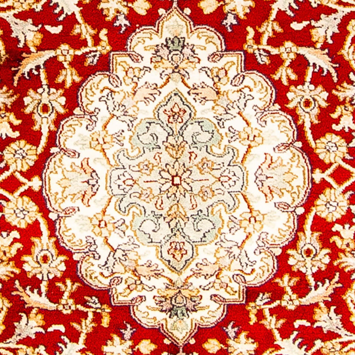 Sidenmatta - Kashmir Silk - 186 x 129 cm - röd