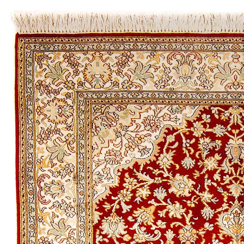 Sidenmatta - Kashmir Silk - 186 x 129 cm - röd