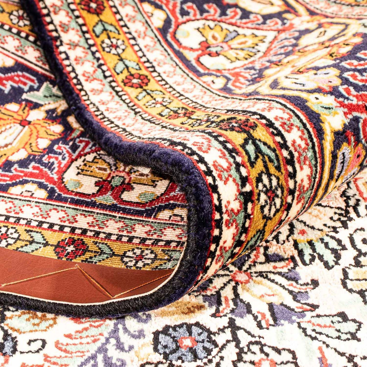 Persisk matta - Ghom - 206 x 142 cm - beige