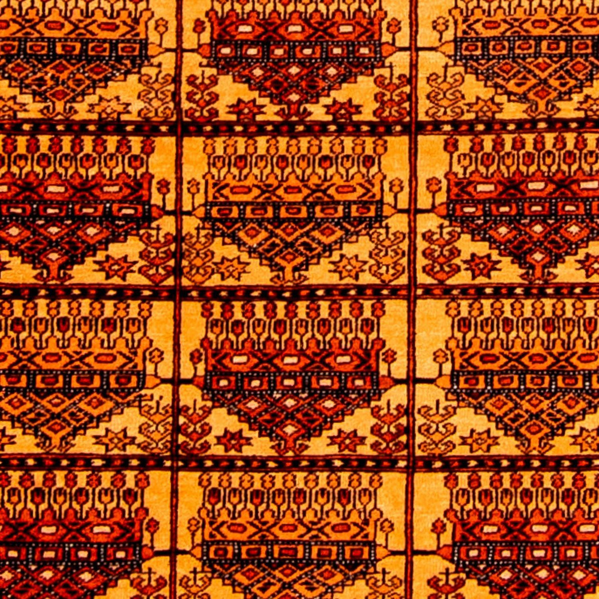 Sidenmattor - afghanskt silke - 173 x 126 cm - guld