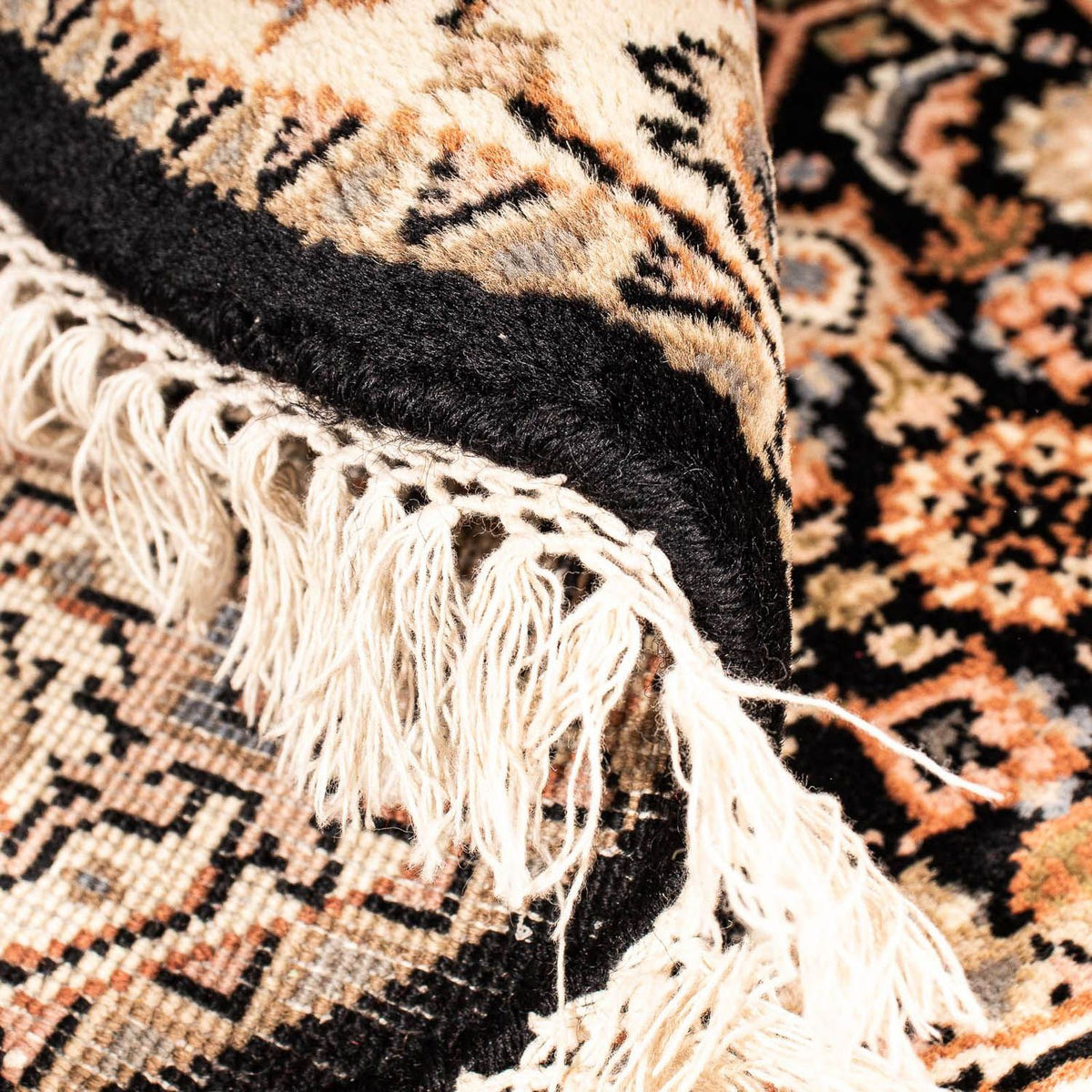 Orientaliska mattor - Bijar - Indus runt  - 93 x 93 cm - mörkblå