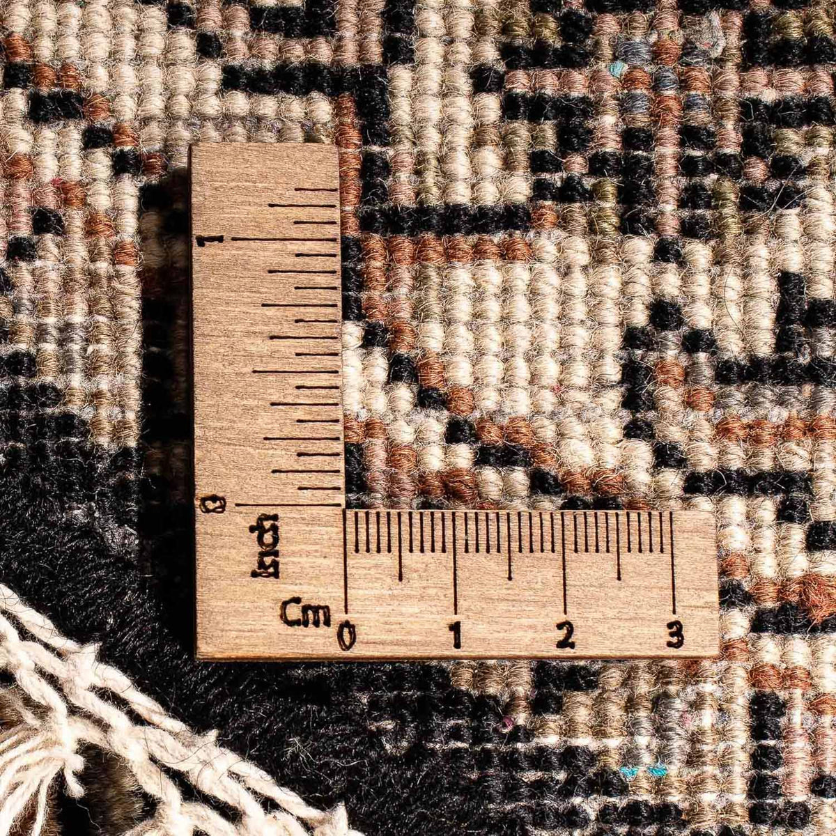 Orientaliska mattor - Bijar - Indus runt  - 93 x 93 cm - mörkblå