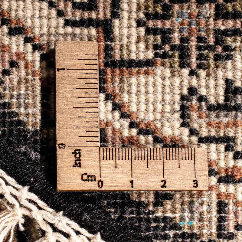 Orientaliska mattor - Bijar - Indus runt  - 93 x 93 cm - mörkblå