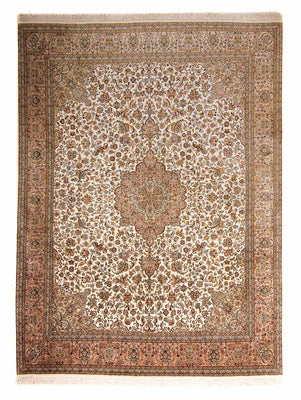 Sidenmatta - Kashmir Silk - 307 x 243 cm - beige
