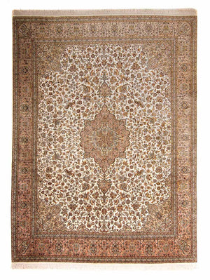 Sidenmatta - Kashmir Silk - 307 x 243 cm - beige