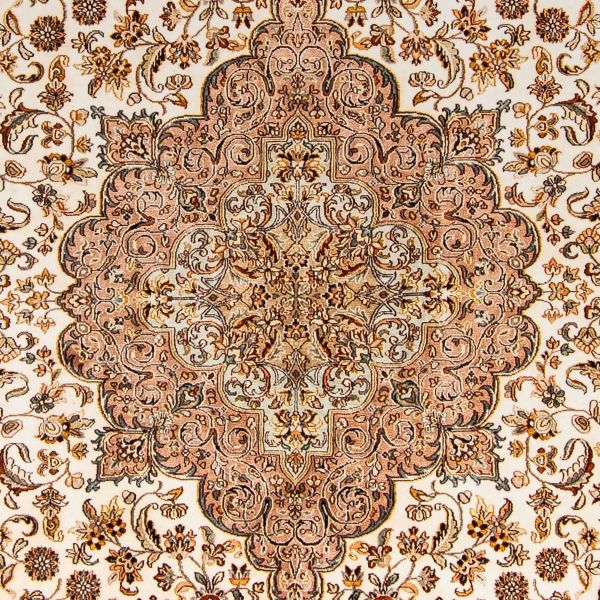 Sidenmatta - Kashmir Silk - 307 x 243 cm - beige
