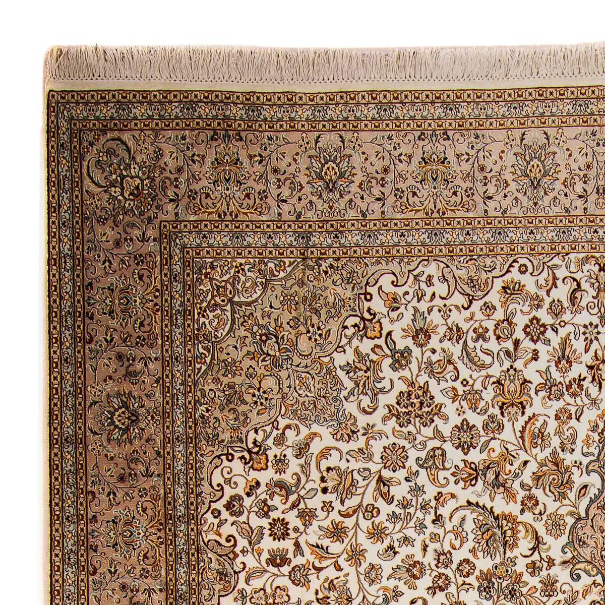 Sidenmatta - Kashmir Silk - 307 x 243 cm - beige