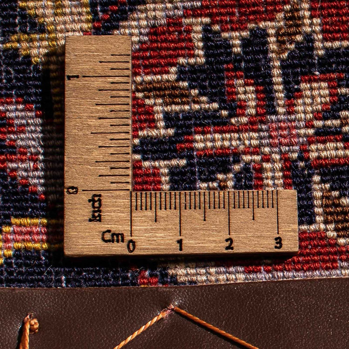 Persiska mattor - Keshan kvadrat  - 97 x 77 cm - röd