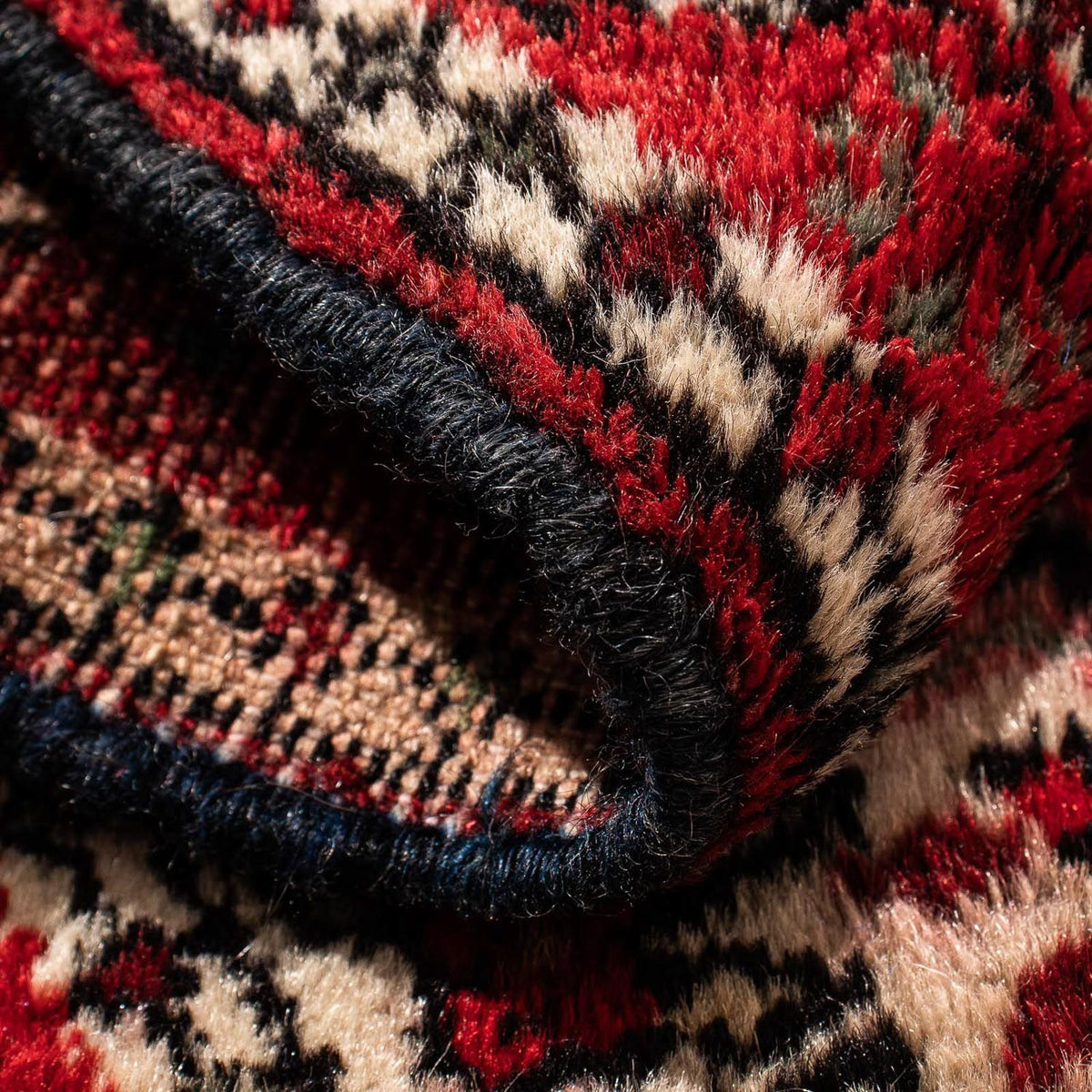 Persiska mattor - Keshan kvadrat  - 97 x 77 cm - röd