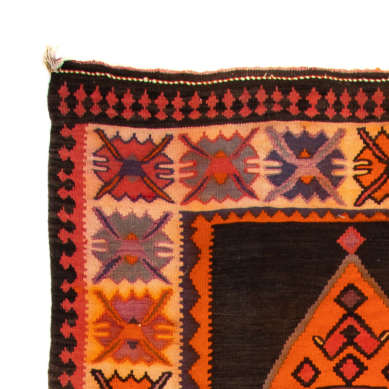 Runner Kelim-matta - gammal - 380 x 150 cm - flerfärgad