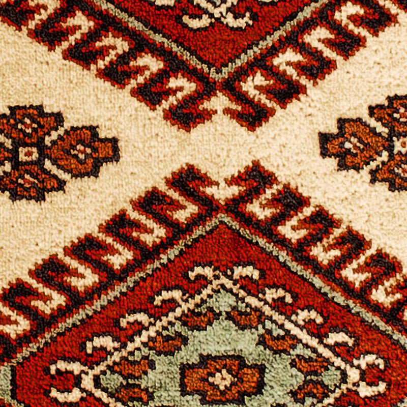 Turkaman-matta - 94 x 67 cm - beige