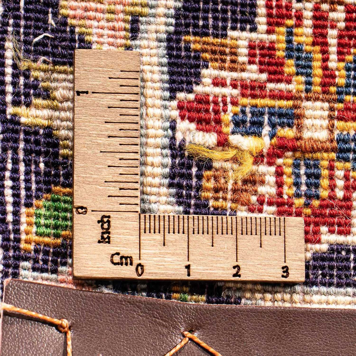 Persiska mattor - Keshan - 93 x 72 cm - mörkblå