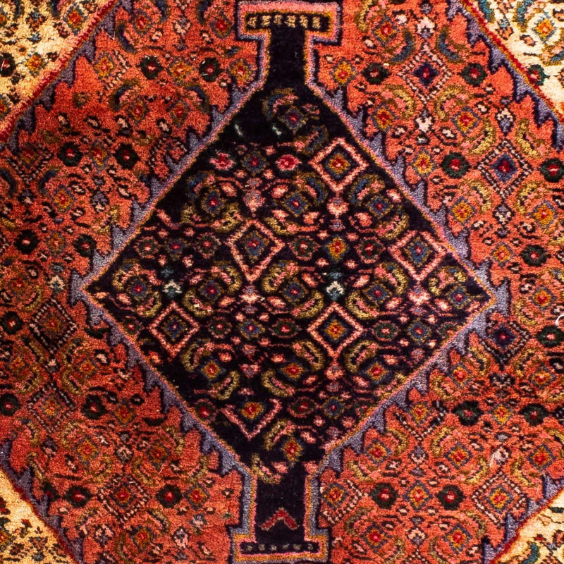 Persisk matta - Nomadic kvadrat  - 91 x 77 cm - ljusröd