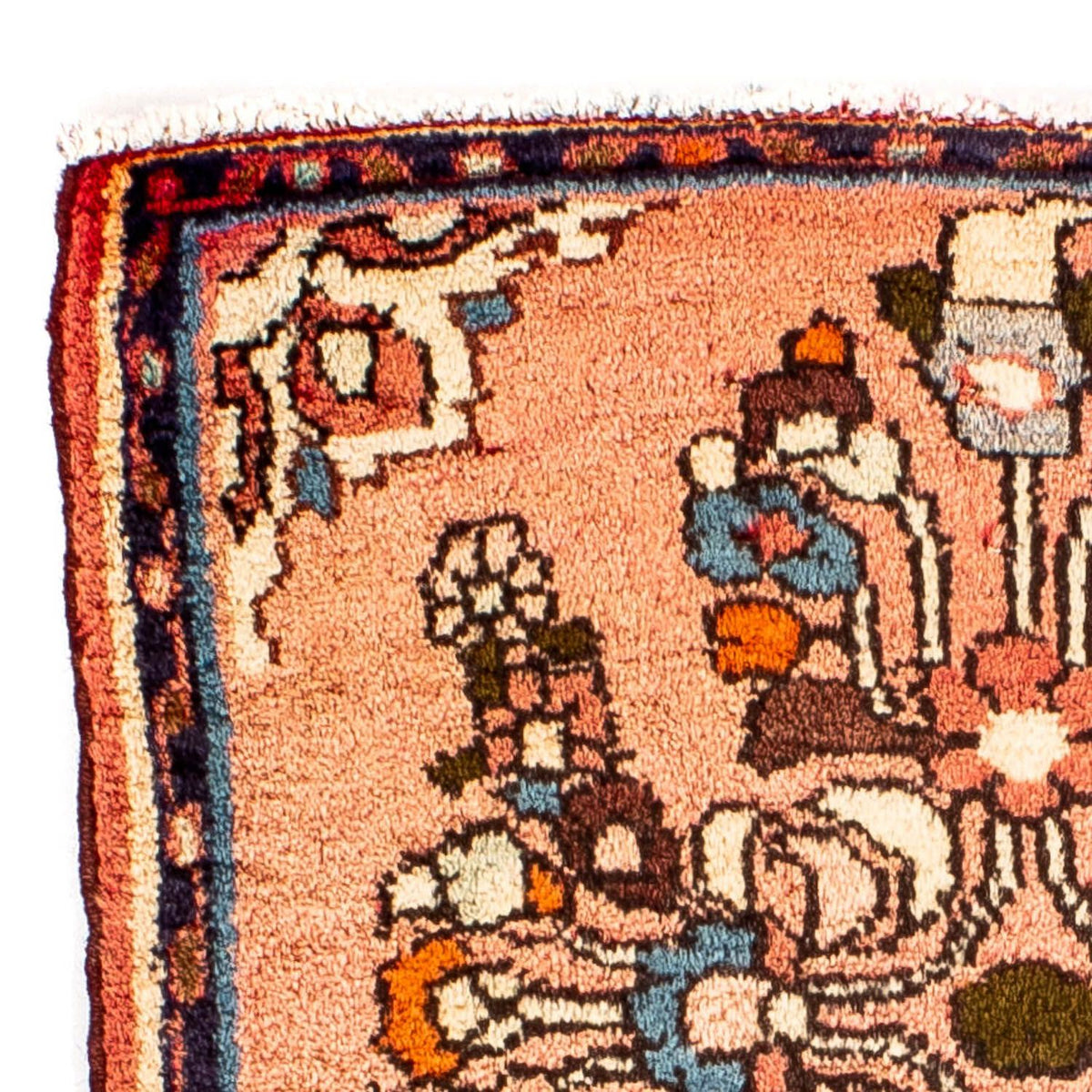 Persisk matta - Classic - 63 x 54 cm - ljusröd