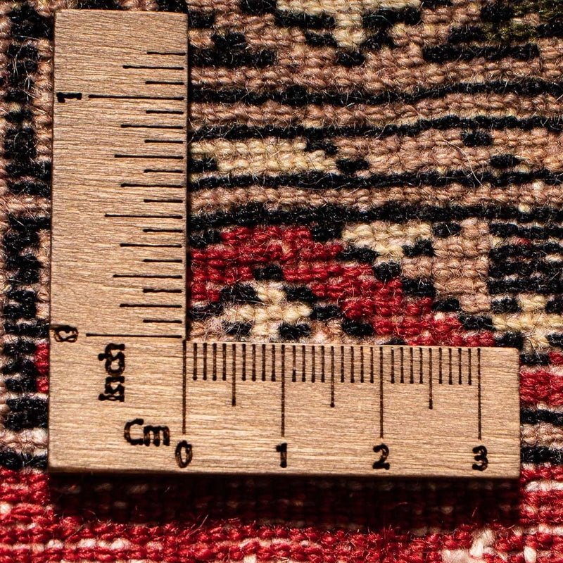 Pakistanska mattan kvadrat  - 63 x 62 cm - röd