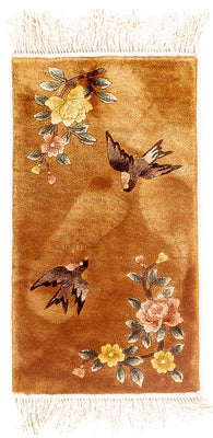 Silk matta - China Silk - 54 x 32 cm - brun