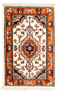 Orientaliska mattor - Bijar - Indus - 91 x 60 cm - beige