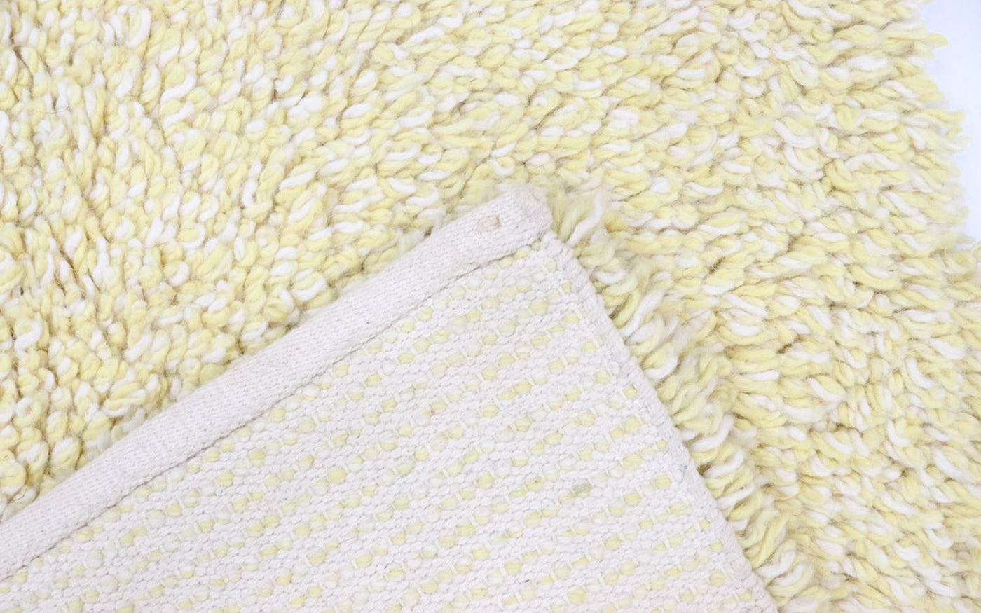 Hög luggmatta - 158 x 90 cm - beige