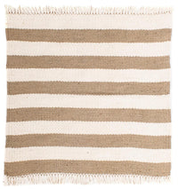 Kelim matta - trendig kvadrat  - 68 x 64 cm - beige