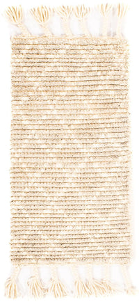 Kelim matta - trendig - 62 x 32 cm - beige