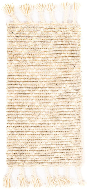 Kelim matta - trendig - 62 x 32 cm - beige
