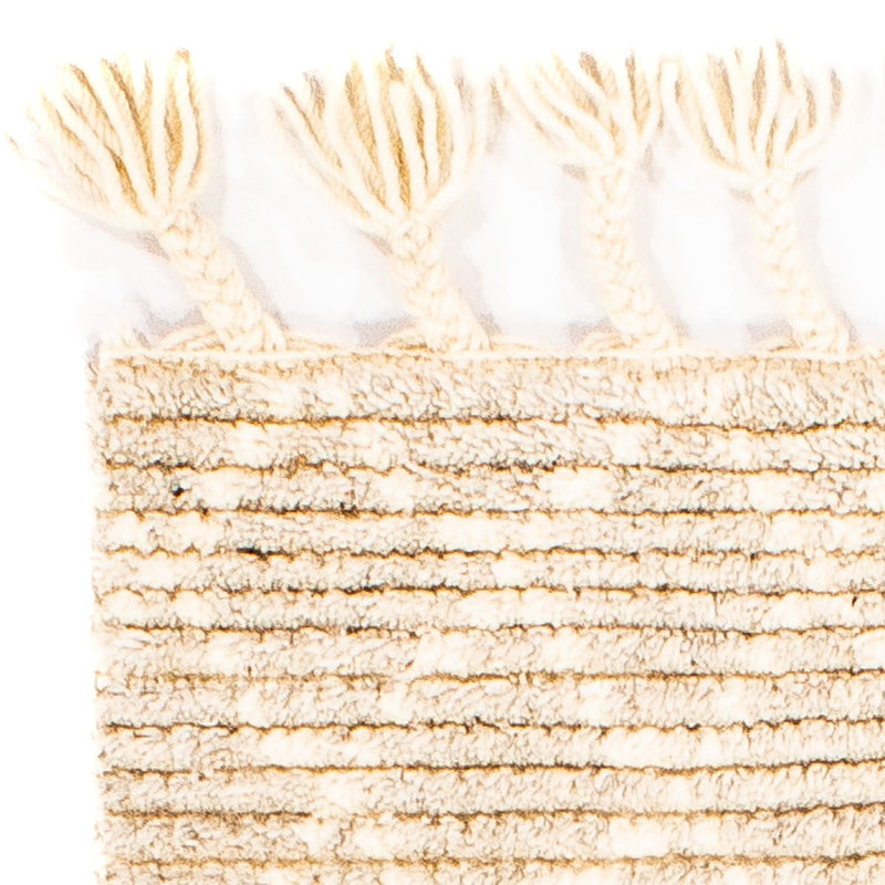 Kelim matta - trendig - 62 x 32 cm - beige