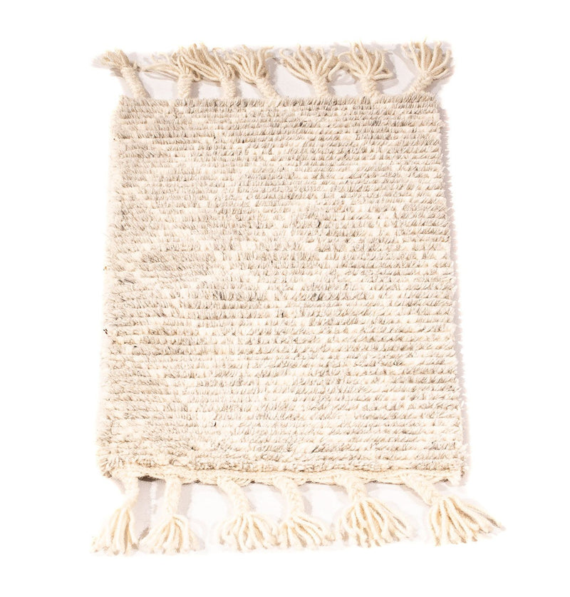 Kelim matta - trendig - 62 x 32 cm - beige