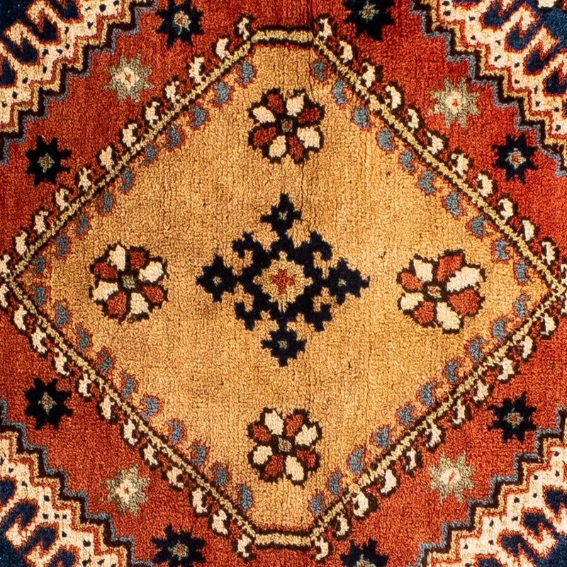 Persisk matta - Nomadic kvadrat  - 70 x 68 cm - mörkblå