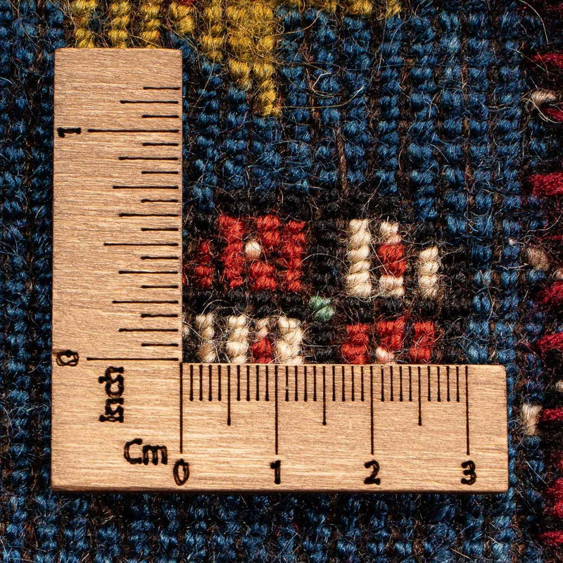 Persisk matta - Nomadic kvadrat  - 70 x 68 cm - mörkblå