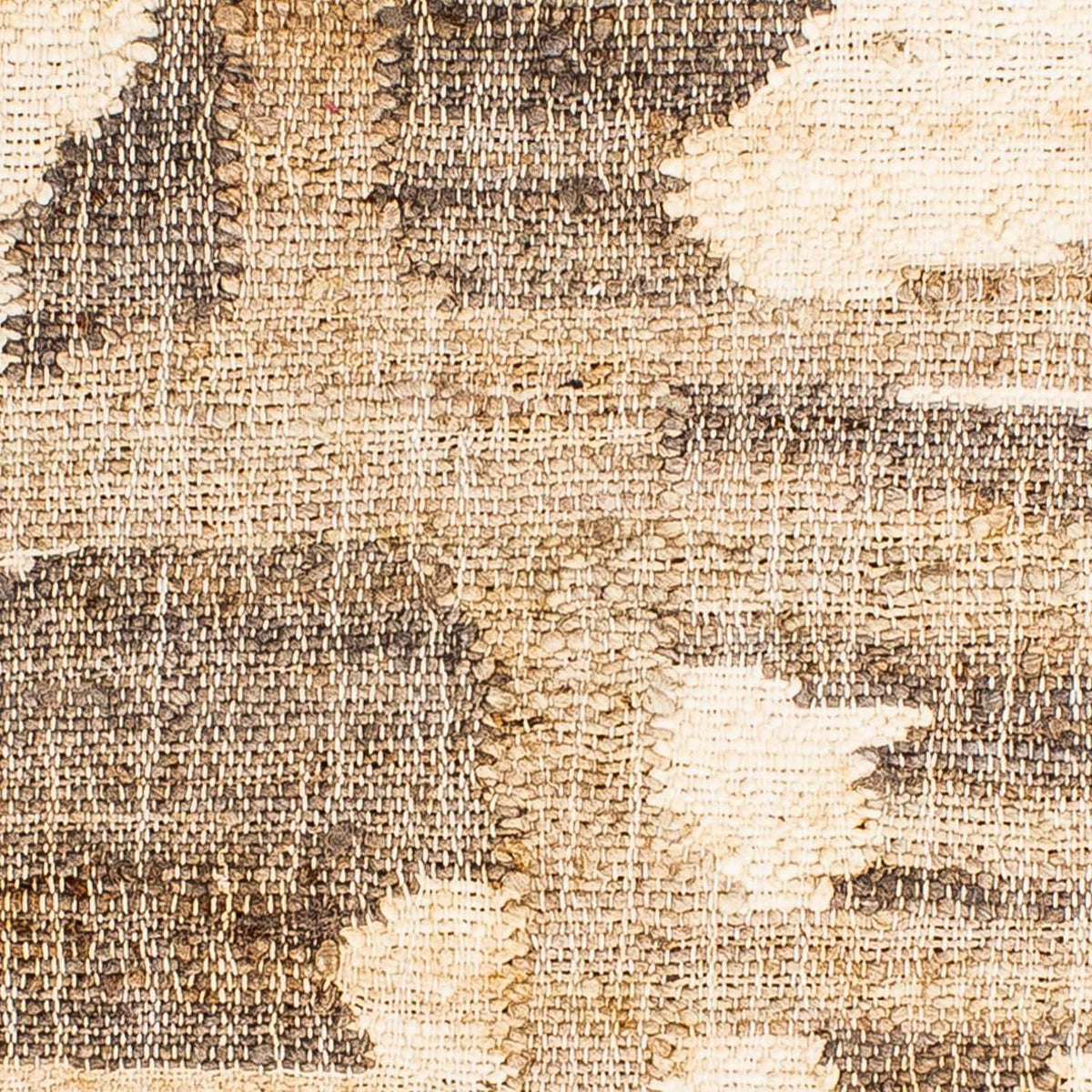 Kelim matta - trendig kvadrat  - 62 x 61 cm - ljusbrun