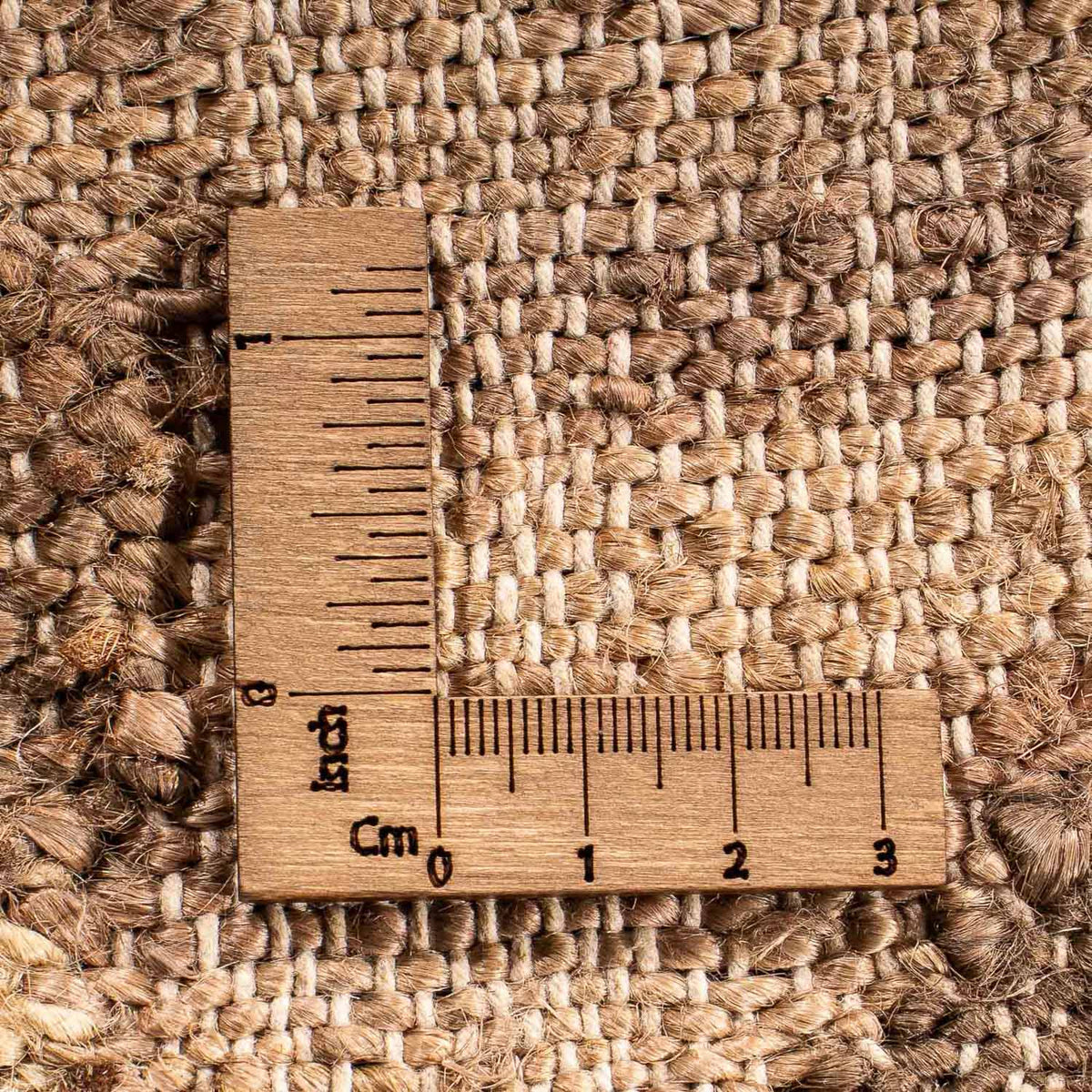 Kelim matta - trendig kvadrat  - 63 x 62 cm - ljusbrun