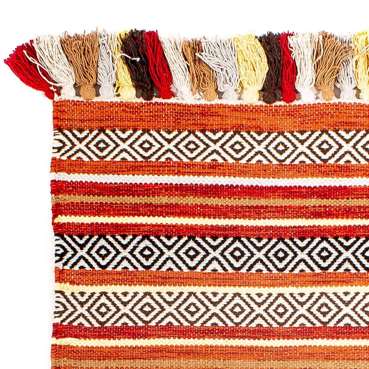 Kelim matta - trendig - 94 x 58 cm - flerfärgad