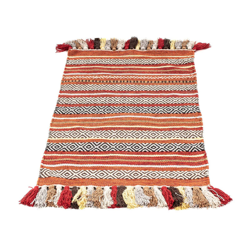 Kelim matta - trendig - 94 x 58 cm - flerfärgad